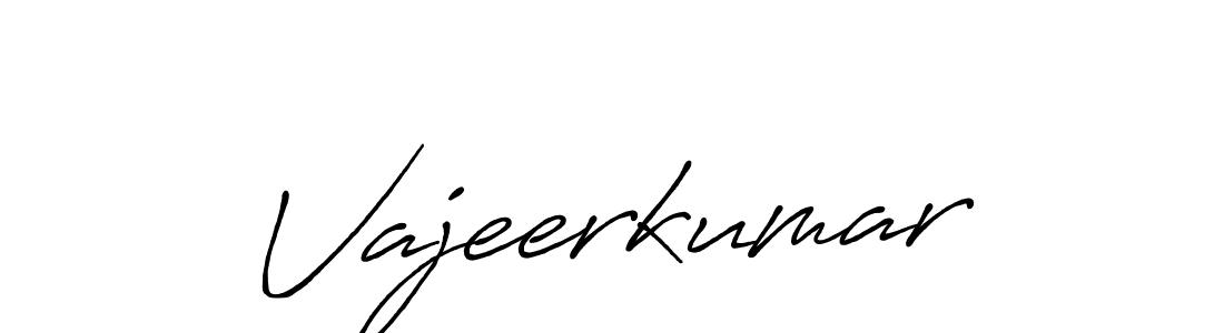 Create a beautiful signature design for name Vajeerkumar. With this signature (Antro_Vectra_Bolder) fonts, you can make a handwritten signature for free. Vajeerkumar signature style 7 images and pictures png