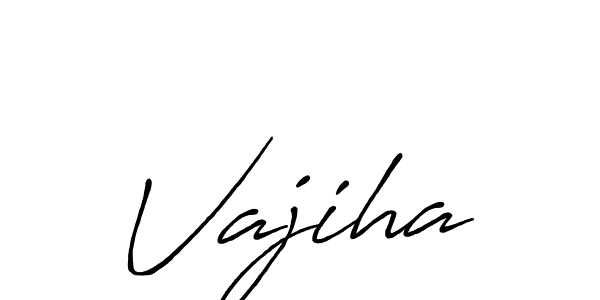 How to make Vajiha signature? Antro_Vectra_Bolder is a professional autograph style. Create handwritten signature for Vajiha name. Vajiha signature style 7 images and pictures png