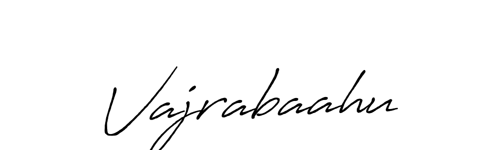 Use a signature maker to create a handwritten signature online. With this signature software, you can design (Antro_Vectra_Bolder) your own signature for name Vajrabaahu. Vajrabaahu signature style 7 images and pictures png