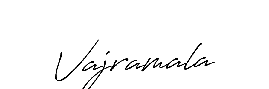 Create a beautiful signature design for name Vajramala. With this signature (Antro_Vectra_Bolder) fonts, you can make a handwritten signature for free. Vajramala signature style 7 images and pictures png