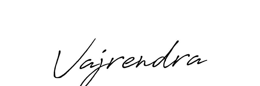 Vajrendra stylish signature style. Best Handwritten Sign (Antro_Vectra_Bolder) for my name. Handwritten Signature Collection Ideas for my name Vajrendra. Vajrendra signature style 7 images and pictures png