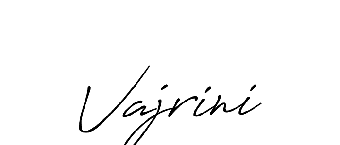 You should practise on your own different ways (Antro_Vectra_Bolder) to write your name (Vajrini) in signature. don't let someone else do it for you. Vajrini signature style 7 images and pictures png