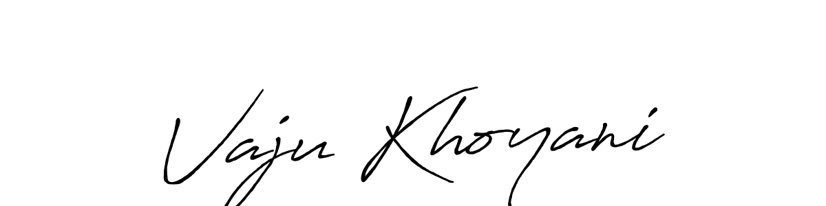 It looks lik you need a new signature style for name Vaju Khoyani. Design unique handwritten (Antro_Vectra_Bolder) signature with our free signature maker in just a few clicks. Vaju Khoyani signature style 7 images and pictures png