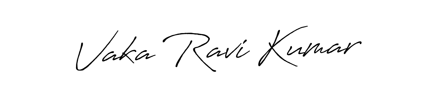 Also You can easily find your signature by using the search form. We will create Vaka Ravi Kumar name handwritten signature images for you free of cost using Antro_Vectra_Bolder sign style. Vaka Ravi Kumar signature style 7 images and pictures png