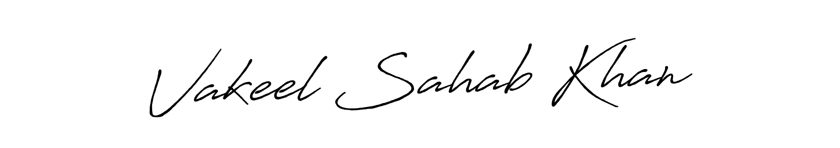 How to make Vakeel Sahab Khan signature? Antro_Vectra_Bolder is a professional autograph style. Create handwritten signature for Vakeel Sahab Khan name. Vakeel Sahab Khan signature style 7 images and pictures png