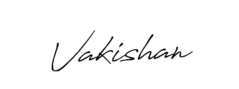 Design your own signature with our free online signature maker. With this signature software, you can create a handwritten (Antro_Vectra_Bolder) signature for name Vakishan. Vakishan signature style 7 images and pictures png