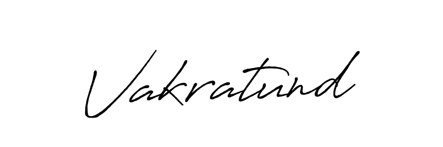 Create a beautiful signature design for name Vakratund. With this signature (Antro_Vectra_Bolder) fonts, you can make a handwritten signature for free. Vakratund signature style 7 images and pictures png