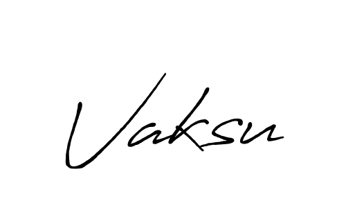 Make a beautiful signature design for name Vaksu. With this signature (Antro_Vectra_Bolder) style, you can create a handwritten signature for free. Vaksu signature style 7 images and pictures png