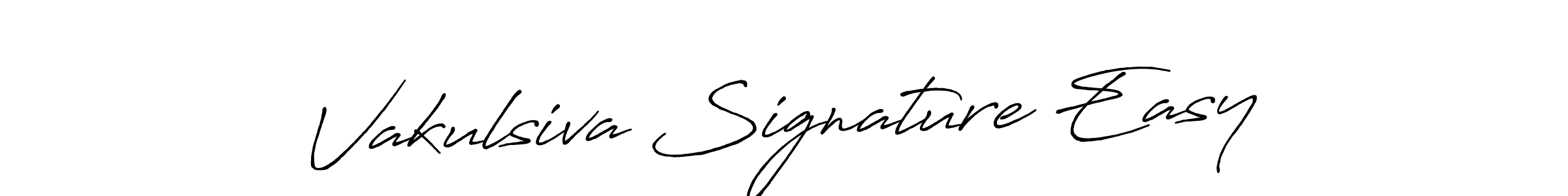 How to make Vakulsiva Signature Easy name signature. Use Antro_Vectra_Bolder style for creating short signs online. This is the latest handwritten sign. Vakulsiva Signature Easy signature style 7 images and pictures png