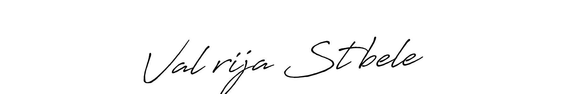 It looks lik you need a new signature style for name Valērija Stībele. Design unique handwritten (Antro_Vectra_Bolder) signature with our free signature maker in just a few clicks. Valērija Stībele signature style 7 images and pictures png