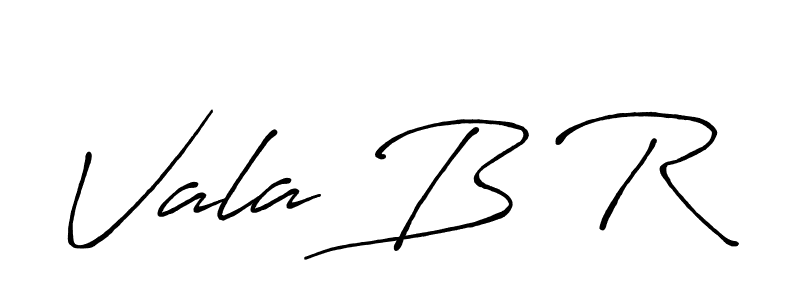 How to make Vala B R name signature. Use Antro_Vectra_Bolder style for creating short signs online. This is the latest handwritten sign. Vala B R signature style 7 images and pictures png