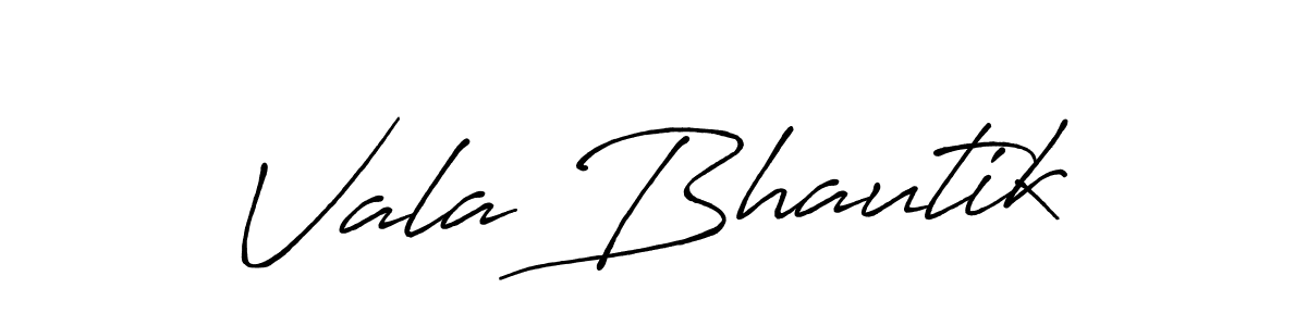 Vala Bhautik stylish signature style. Best Handwritten Sign (Antro_Vectra_Bolder) for my name. Handwritten Signature Collection Ideas for my name Vala Bhautik. Vala Bhautik signature style 7 images and pictures png