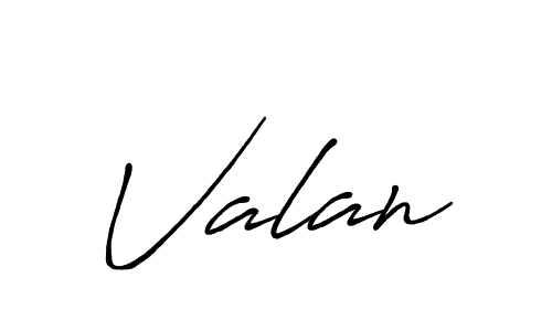 Valan stylish signature style. Best Handwritten Sign (Antro_Vectra_Bolder) for my name. Handwritten Signature Collection Ideas for my name Valan. Valan signature style 7 images and pictures png