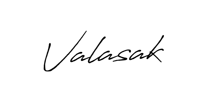 Create a beautiful signature design for name Valasak. With this signature (Antro_Vectra_Bolder) fonts, you can make a handwritten signature for free. Valasak signature style 7 images and pictures png