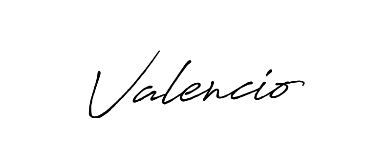 How to make Valencio signature? Antro_Vectra_Bolder is a professional autograph style. Create handwritten signature for Valencio name. Valencio signature style 7 images and pictures png