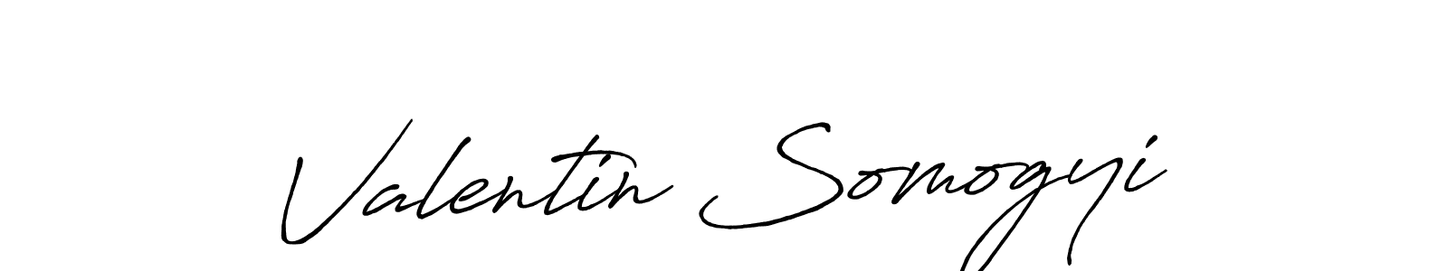 Valentin Somogyi stylish signature style. Best Handwritten Sign (Antro_Vectra_Bolder) for my name. Handwritten Signature Collection Ideas for my name Valentin Somogyi. Valentin Somogyi signature style 7 images and pictures png