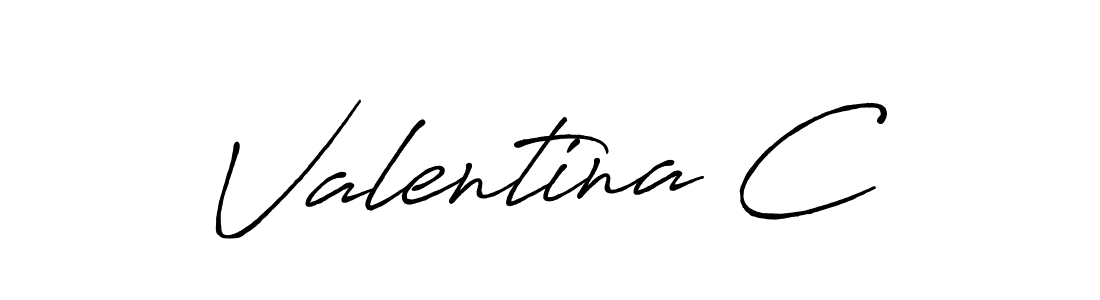 Antro_Vectra_Bolder is a professional signature style that is perfect for those who want to add a touch of class to their signature. It is also a great choice for those who want to make their signature more unique. Get Valentina C name to fancy signature for free. Valentina C signature style 7 images and pictures png