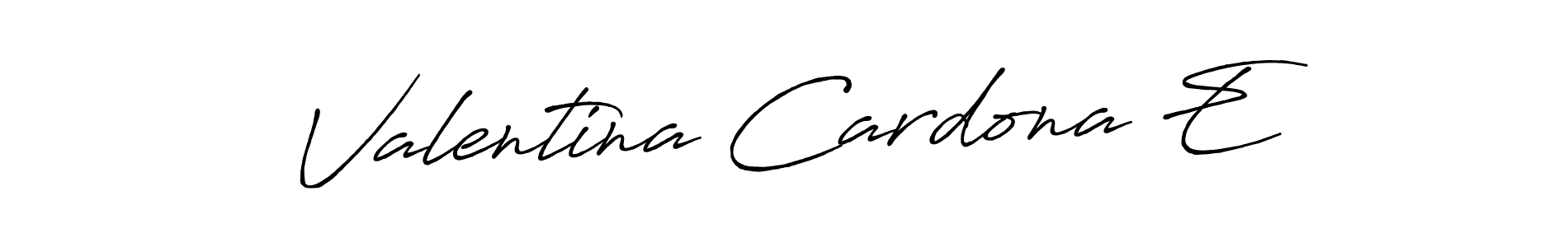 Also You can easily find your signature by using the search form. We will create Valentina Cardona E name handwritten signature images for you free of cost using Antro_Vectra_Bolder sign style. Valentina Cardona E signature style 7 images and pictures png