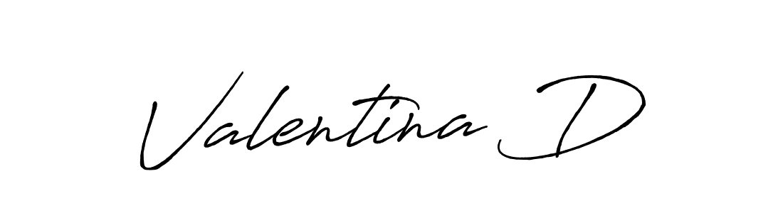 Use a signature maker to create a handwritten signature online. With this signature software, you can design (Antro_Vectra_Bolder) your own signature for name Valentina D. Valentina D signature style 7 images and pictures png