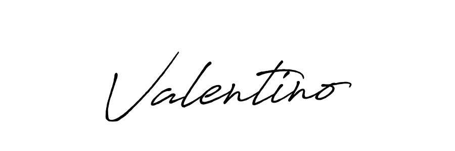 Use a signature maker to create a handwritten signature online. With this signature software, you can design (Antro_Vectra_Bolder) your own signature for name Valentino. Valentino signature style 7 images and pictures png