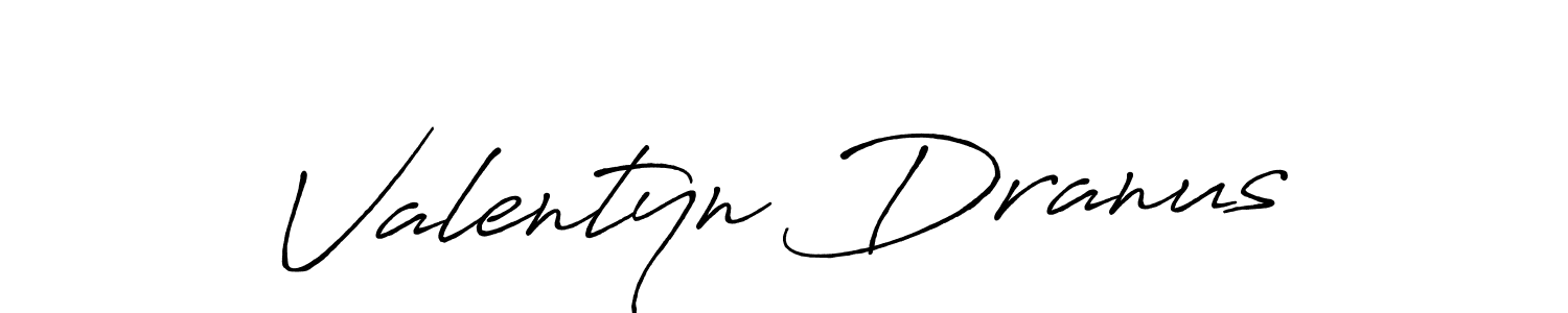 Similarly Antro_Vectra_Bolder is the best handwritten signature design. Signature creator online .You can use it as an online autograph creator for name Valentyn Dranus. Valentyn Dranus signature style 7 images and pictures png