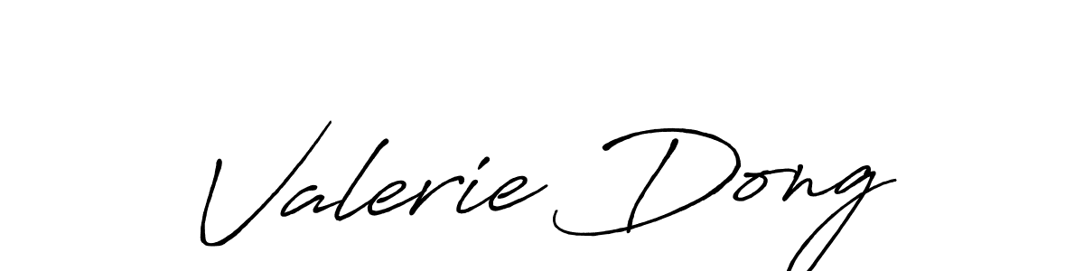You should practise on your own different ways (Antro_Vectra_Bolder) to write your name (Valerie Dong) in signature. don't let someone else do it for you. Valerie Dong signature style 7 images and pictures png