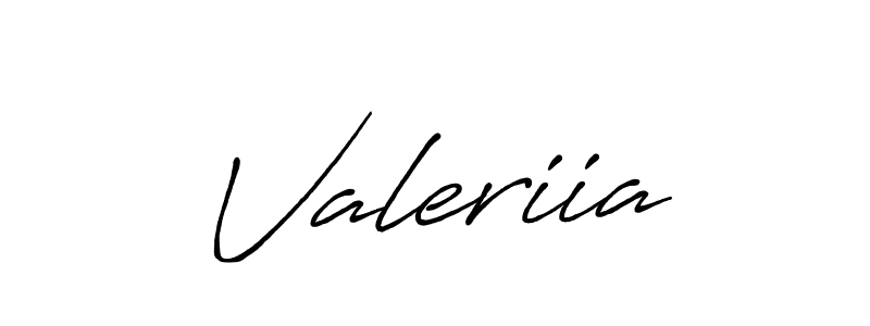 How to make Valeriia name signature. Use Antro_Vectra_Bolder style for creating short signs online. This is the latest handwritten sign. Valeriia signature style 7 images and pictures png