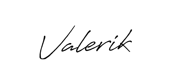 You should practise on your own different ways (Antro_Vectra_Bolder) to write your name (Valerik) in signature. don't let someone else do it for you. Valerik signature style 7 images and pictures png