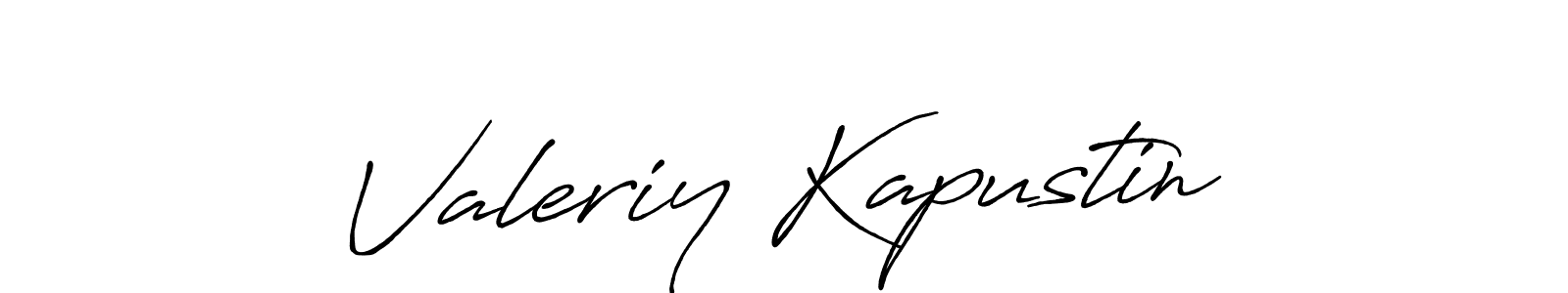 It looks lik you need a new signature style for name Valeriy Kapustin. Design unique handwritten (Antro_Vectra_Bolder) signature with our free signature maker in just a few clicks. Valeriy Kapustin signature style 7 images and pictures png
