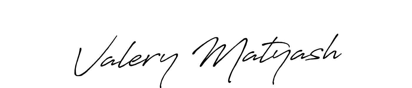 Use a signature maker to create a handwritten signature online. With this signature software, you can design (Antro_Vectra_Bolder) your own signature for name Valery Matyash. Valery Matyash signature style 7 images and pictures png