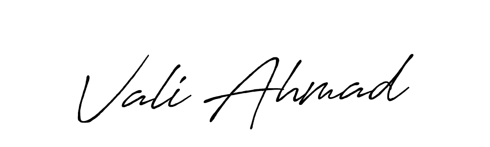 How to make Vali Ahmad signature? Antro_Vectra_Bolder is a professional autograph style. Create handwritten signature for Vali Ahmad name. Vali Ahmad signature style 7 images and pictures png