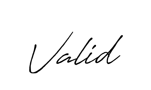 Make a beautiful signature design for name Valid. With this signature (Antro_Vectra_Bolder) style, you can create a handwritten signature for free. Valid signature style 7 images and pictures png