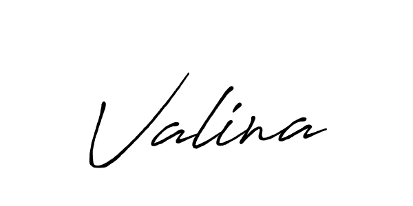 Make a beautiful signature design for name Valina. With this signature (Antro_Vectra_Bolder) style, you can create a handwritten signature for free. Valina signature style 7 images and pictures png