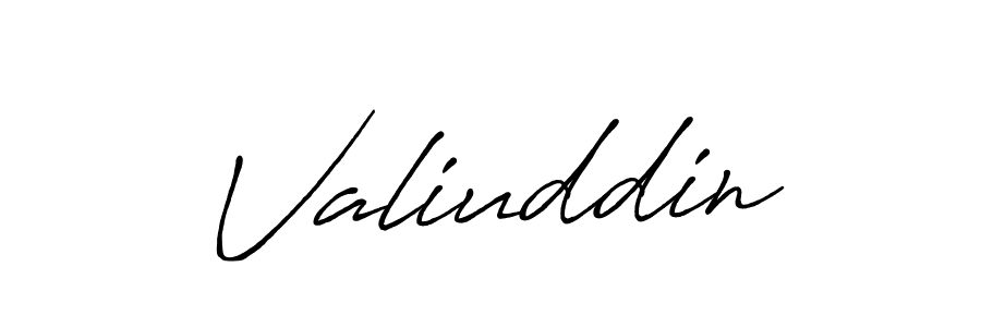 Once you've used our free online signature maker to create your best signature Antro_Vectra_Bolder style, it's time to enjoy all of the benefits that Valiuddin name signing documents. Valiuddin signature style 7 images and pictures png
