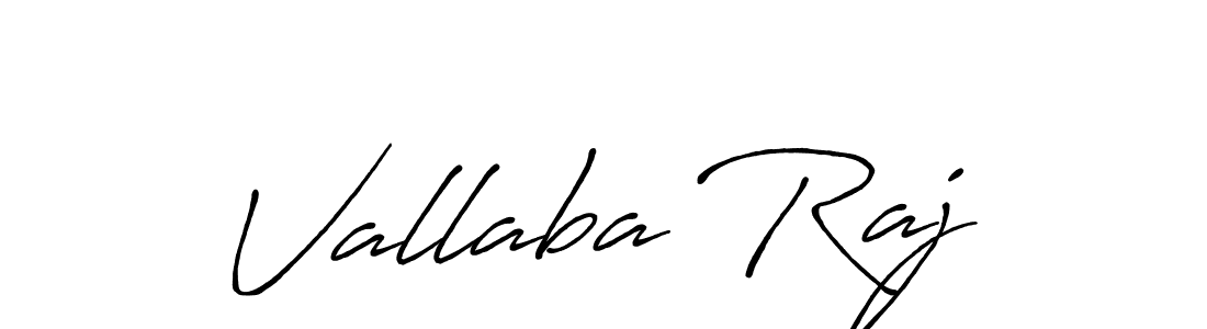 Make a beautiful signature design for name Vallaba Raj. With this signature (Antro_Vectra_Bolder) style, you can create a handwritten signature for free. Vallaba Raj signature style 7 images and pictures png