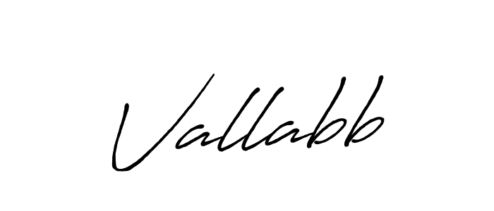 Vallabb stylish signature style. Best Handwritten Sign (Antro_Vectra_Bolder) for my name. Handwritten Signature Collection Ideas for my name Vallabb. Vallabb signature style 7 images and pictures png