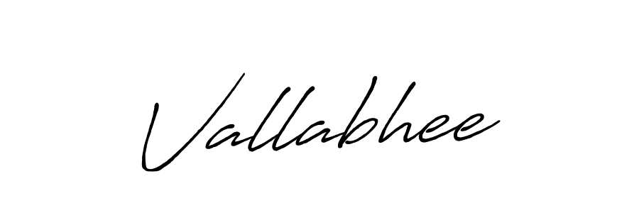 How to make Vallabhee signature? Antro_Vectra_Bolder is a professional autograph style. Create handwritten signature for Vallabhee name. Vallabhee signature style 7 images and pictures png