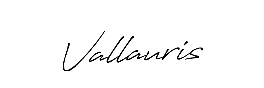 Create a beautiful signature design for name Vallauris. With this signature (Antro_Vectra_Bolder) fonts, you can make a handwritten signature for free. Vallauris signature style 7 images and pictures png