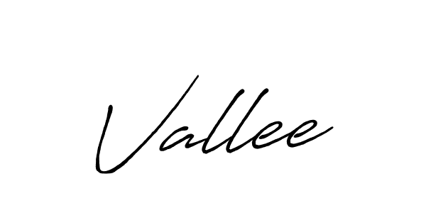 Create a beautiful signature design for name Vallee. With this signature (Antro_Vectra_Bolder) fonts, you can make a handwritten signature for free. Vallee signature style 7 images and pictures png