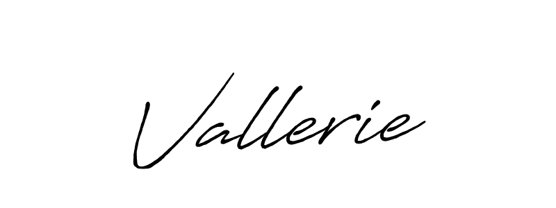 Make a beautiful signature design for name Vallerie. With this signature (Antro_Vectra_Bolder) style, you can create a handwritten signature for free. Vallerie signature style 7 images and pictures png