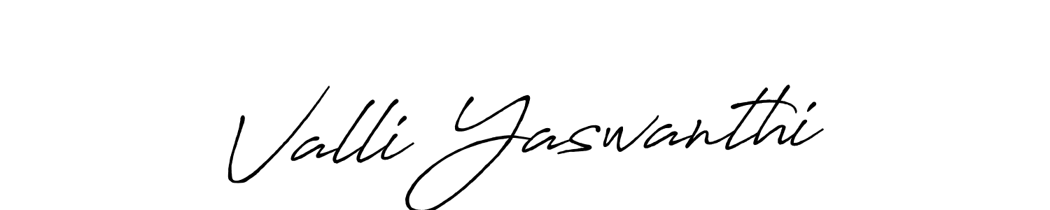 How to make Valli Yaswanthi signature? Antro_Vectra_Bolder is a professional autograph style. Create handwritten signature for Valli Yaswanthi name. Valli Yaswanthi signature style 7 images and pictures png