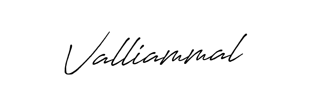 How to make Valliammal name signature. Use Antro_Vectra_Bolder style for creating short signs online. This is the latest handwritten sign. Valliammal signature style 7 images and pictures png