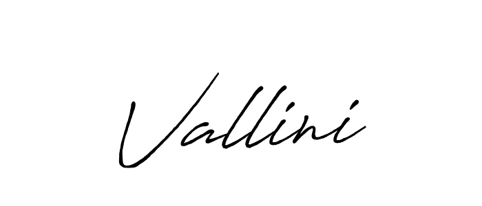 How to make Vallini signature? Antro_Vectra_Bolder is a professional autograph style. Create handwritten signature for Vallini name. Vallini signature style 7 images and pictures png