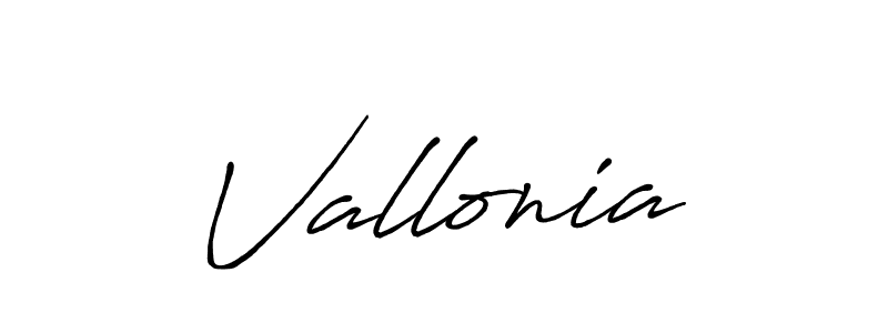 Use a signature maker to create a handwritten signature online. With this signature software, you can design (Antro_Vectra_Bolder) your own signature for name Vallonia. Vallonia signature style 7 images and pictures png