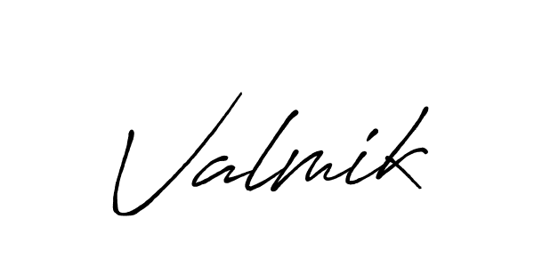 How to make Valmik signature? Antro_Vectra_Bolder is a professional autograph style. Create handwritten signature for Valmik name. Valmik signature style 7 images and pictures png