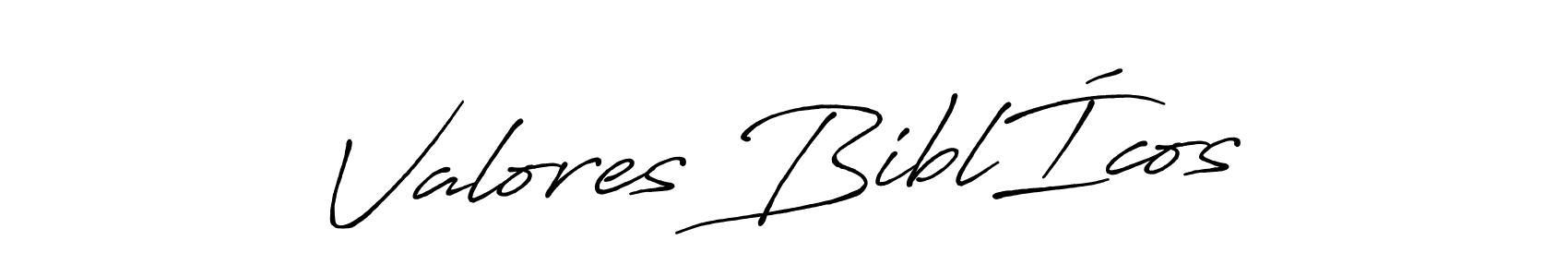 Make a beautiful signature design for name Valores BiblÍcos. With this signature (Antro_Vectra_Bolder) style, you can create a handwritten signature for free. Valores BiblÍcos signature style 7 images and pictures png