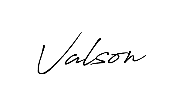 How to make Valson name signature. Use Antro_Vectra_Bolder style for creating short signs online. This is the latest handwritten sign. Valson signature style 7 images and pictures png