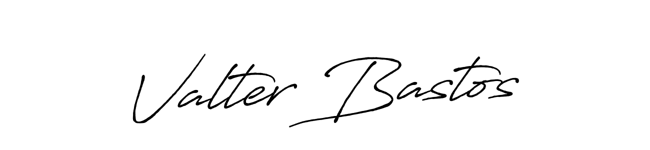 How to make Valter Bastos signature? Antro_Vectra_Bolder is a professional autograph style. Create handwritten signature for Valter Bastos name. Valter Bastos signature style 7 images and pictures png