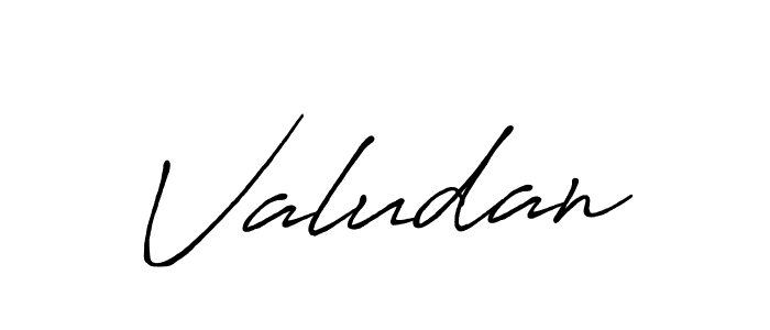 Make a beautiful signature design for name Valudan. With this signature (Antro_Vectra_Bolder) style, you can create a handwritten signature for free. Valudan signature style 7 images and pictures png