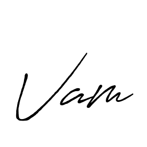 It looks lik you need a new signature style for name Vam. Design unique handwritten (Antro_Vectra_Bolder) signature with our free signature maker in just a few clicks. Vam signature style 7 images and pictures png